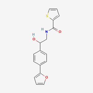 molecular formula C17H15NO3S B2651708 N-{2-[4-(furan-2-yl)phenyl]-2-hydroxyethyl}thiophene-2-carboxamide CAS No. 2097900-35-9