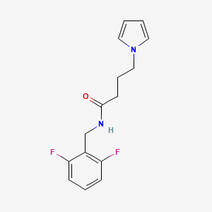 B2651715 N-(2,6-difluorobenzyl)-4-(1H-pyrrol-1-yl)butanamide CAS No. 1251633-05-2