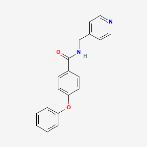 molecular formula C19H16N2O2 B2651791 4-phenoxy-N-(pyridin-4-ylmethyl)benzamide CAS No. 852229-20-0