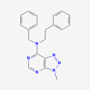 molecular formula C20H20N6 B2651820 N-benzyl-3-methyl-N-(2-phenylethyl)-3H-[1,2,3]triazolo[4,5-d]pyrimidin-7-amine CAS No. 933230-24-1