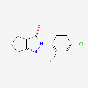 molecular formula C12H10Cl2N2O B2651836 2-(2,4-dichlorophenyl)-2H,3H,3aH,4H,5H,6H-cyclopenta[c]pyrazol-3-one CAS No. 1304083-48-4