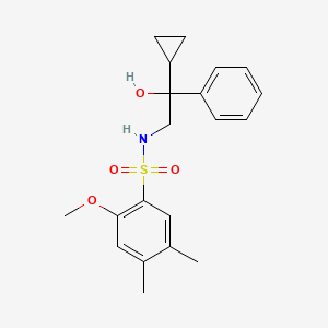 molecular formula C20H25NO4S B2651873 N-(2-cyclopropyl-2-hydroxy-2-phenylethyl)-2-methoxy-4,5-dimethylbenzene-1-sulfonamide CAS No. 1421476-48-3