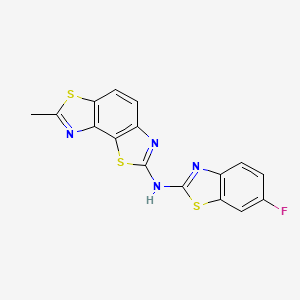 N-(6-fluoro-1,3-benzothiazol-2-yl)-7-methyl-[1,3]thiazolo[5,4-e][1,3]benzothiazol-2-amine