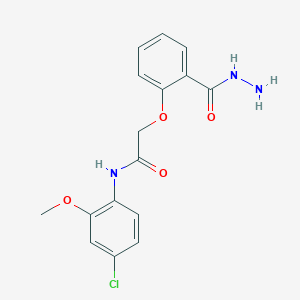 N-(4-chloro-2-methoxyphenyl)-2-[2-(hydrazinecarbonyl)phenoxy]acetamide