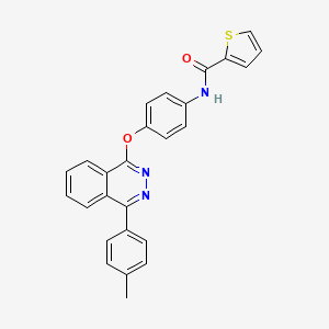 molecular formula C26H19N3O2S B2651884 N-(4-((4-(p-tolyl)phthalazin-1-yl)oxy)phenyl)thiophene-2-carboxamide CAS No. 670269-72-4