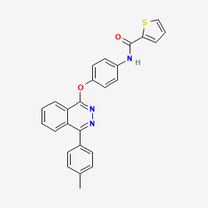 N-(4-((4-(p-tolyl)phthalazin-1-yl)oxy)phenyl)thiophene-2-carboxamide