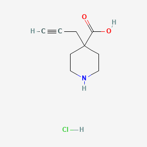 4-(Prop-2-yn-1-yl)piperidine-4-carboxylic acid hydrochloride