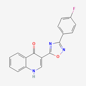 molecular formula C17H10FN3O2 B2651892 3-(3-(4-fluorophenyl)-1,2,4-oxadiazol-5-yl)quinolin-4(1H)-one CAS No. 1081138-59-1
