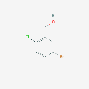 molecular formula C8H8BrClO B2652066 (5-Bromo-2-chloro-4-methylphenyl)methanol CAS No. 2090982-63-9