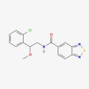 molecular formula C16H14ClN3O2S B2652071 N-[2-(2-chlorophenyl)-2-methoxyethyl]-2,1,3-benzothiadiazole-5-carboxamide CAS No. 1788847-97-1