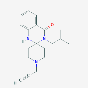 molecular formula C19H25N3O B2652075 3-(2-methylpropyl)-1'-prop-2-ynylspiro[1H-quinazoline-2,4'-piperidine]-4-one CAS No. 1333528-69-0
