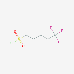 molecular formula C5H8ClF3O2S B2652088 5,5,5-trifluoropentane-1-sulfonyl chloride CAS No. 1349717-84-5