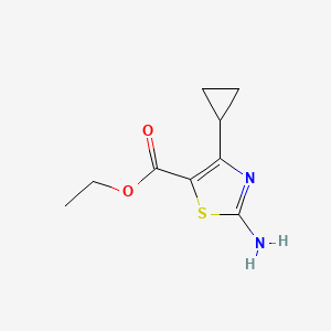 molecular formula C9H12N2O2S B2652137 Ethyl 2-amino-4-cyclopropylthiazole-5-carboxylate CAS No. 1205561-31-4