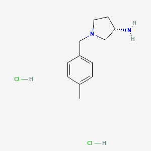 molecular formula C12H20Cl2N2 B2652174 (S)-1-(4-Methylbenzyl)pyrrolidin-3-aminedihydrochloride CAS No. 169452-09-9