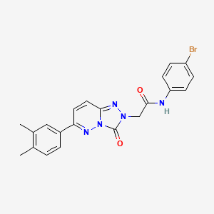 molecular formula C21H18BrN5O2 B2652186 N-(4-bromophenyl)-2-[6-(3,4-dimethylphenyl)-3-oxo-2H,3H-[1,2,4]triazolo[4,3-b]pyridazin-2-yl]acetamide CAS No. 1185160-90-0