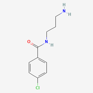 molecular formula C10H13ClN2O B2652209 N-(3-Aminopropyl)-4-chlorobenzamide CAS No. 198784-07-5