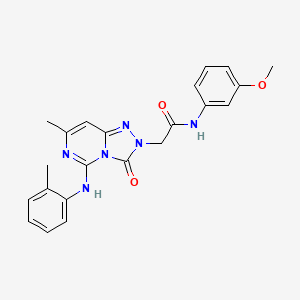 N~1~-(3-methoxyphenyl)-2-[7-methyl-3-oxo-5-(2-toluidino)[1,2,4]triazolo[4,3-c]pyrimidin-2(3H)-yl]acetamide