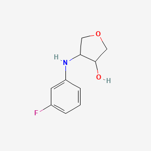 4-[(3-Fluorophenyl)amino]oxolan-3-ol