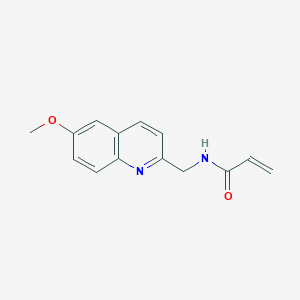 N-[(6-Methoxyquinolin-2-yl)methyl]prop-2-enamide