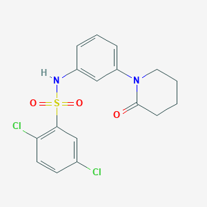 2,5-dichloro-N-(3-(2-oxopiperidin-1-yl)phenyl)benzenesulfonamide