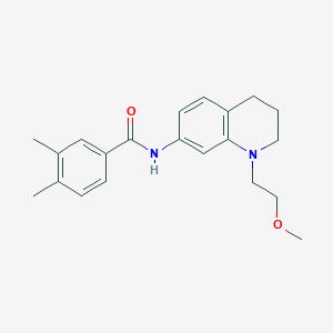 N-(1-(2-methoxyethyl)-1,2,3,4-tetrahydroquinolin-7-yl)-3,4-dimethylbenzamide