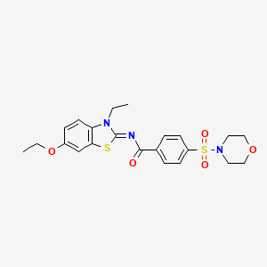 (Z)-N-(6-ethoxy-3-ethylbenzo[d]thiazol-2(3H)-ylidene)-4-(morpholinosulfonyl)benzamide