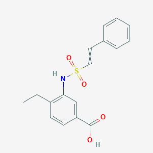 4-Ethyl-3-(2-phenylethenesulfonamido)benzoic acid