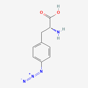 molecular formula C9H10N4O2 B2652313 4-Azido-D-phenylalanine CAS No. 1241681-80-0