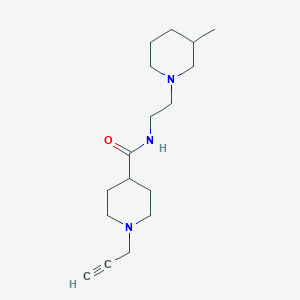 molecular formula C17H29N3O B2652321 N-[2-(3-methylpiperidin-1-yl)ethyl]-1-(prop-2-yn-1-yl)piperidine-4-carboxamide CAS No. 1281025-49-7