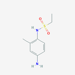 molecular formula C9H14N2O2S B2652325 N-(4-amino-2-methylphenyl)ethane-1-sulfonamide CAS No. 926246-39-1