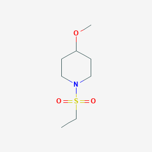 molecular formula C8H17NO3S B2652326 1-(Ethylsulfonyl)-4-methoxypiperidine CAS No. 1235084-95-3