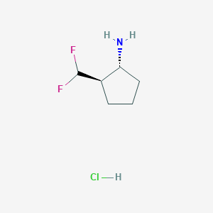 (1R,2R)-2-(Difluoromethyl)cyclopentan-1-amine;hydrochloride