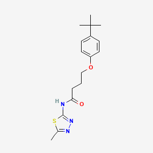 4-(4-tert-butylphenoxy)-N-(5-methyl-1,3,4-thiadiazol-2-yl)butanamide