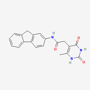 molecular formula C20H17N3O3 B2652335 N-(9H-fluoren-2-yl)-2-(6-methyl-2,4-dioxo-1,2,3,4-tetrahydropyrimidin-5-yl)acetamide CAS No. 1203167-90-1