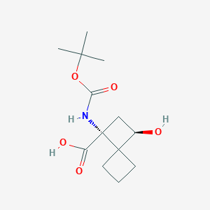 (1R,3R)-1-Hydroxy-3-[(2-methylpropan-2-yl)oxycarbonylamino]spiro[3.3]heptane-3-carboxylic acid