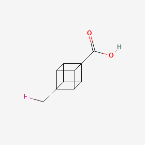 molecular formula C10H9FO2 B2652402 (1s,2R,3r,8S)-4-(fluoromethyl)cubane-1-carboxylic acid CAS No. 1350821-83-8