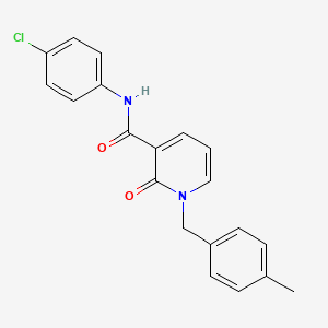 molecular formula C20H17ClN2O2 B2652412 N-(4-chlorophenyl)-1-[(4-methylphenyl)methyl]-2-oxo-1,2-dihydropyridine-3-carboxamide CAS No. 946253-86-7