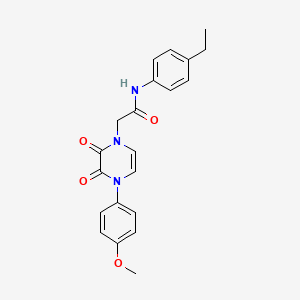 molecular formula C21H21N3O4 B2652426 N-(4-ethylphenyl)-2-[4-(4-methoxyphenyl)-2,3-dioxo-1,2,3,4-tetrahydropyrazin-1-yl]acetamide CAS No. 891867-00-8