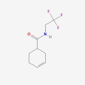 molecular formula C9H12F3NO B2652446 N-(2,2,2-trifluoroethyl)cyclohex-3-ene-1-carboxamide CAS No. 2188727-20-8