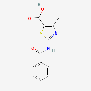 molecular formula C12H10N2O3S B2652603 2-Benzoylamino-4-methyl-thiazole-5-carboxylic acid CAS No. 603095-60-9