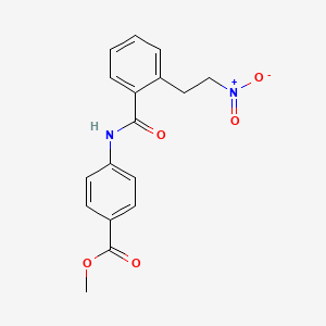 molecular formula C17H16N2O5 B2652651 methyl 4-[2-(2-nitroethyl)benzamido]benzoate CAS No. 343372-65-6