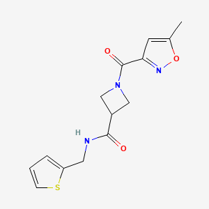 1-(5-methylisoxazole-3-carbonyl)-N-(thiophen-2-ylmethyl)azetidine-3-carboxamide