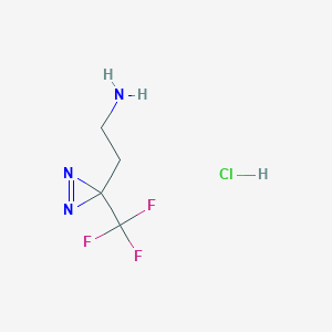 2-[3-(trifluoromethyl)-3H-diazirin-3-yl]ethan-1-amine hydrochloride