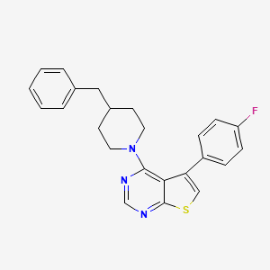 4-(4-Benzylpiperidin-1-yl)-5-(4-fluorophenyl)thieno[2,3-d]pyrimidine