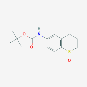 molecular formula C14H19NO3S B2652687 tert-butylN-(1-oxo-3,4-dihydro-2H-1lambda4-benzothiopyran-6-yl)carbamate CAS No. 2309455-56-7