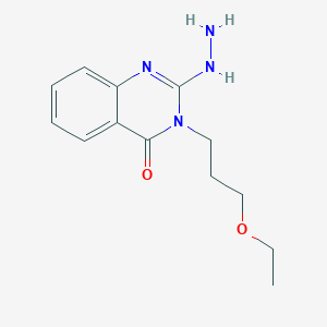 3-(3-Ethoxypropyl)-2-hydrazinyl-3,4-dihydroquinazolin-4-one