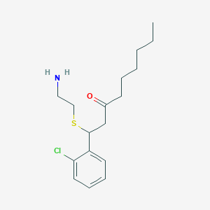 molecular formula C17H26ClNOS B026527 1-(2-Aminoethylthio)-1-(2-chlorophenyl)nonan-3-one CAS No. 109759-03-7