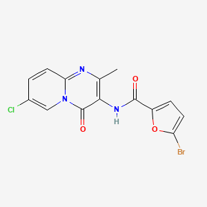 5-bromo-N-(7-chloro-2-methyl-4-oxo-4H-pyrido[1,2-a]pyrimidin-3-yl)furan-2-carboxamide