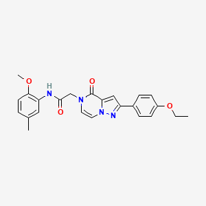 2-[2-(4-ethoxyphenyl)-4-oxopyrazolo[1,5-a]pyrazin-5(4H)-yl]-N-(2-methoxy-5-methylphenyl)acetamide