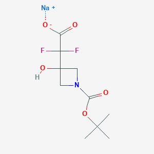 Sodium 2-(1-(tert-butoxycarbonyl)-3-hydroxyazetidin-3-yl)-2,2-difluoroacetate